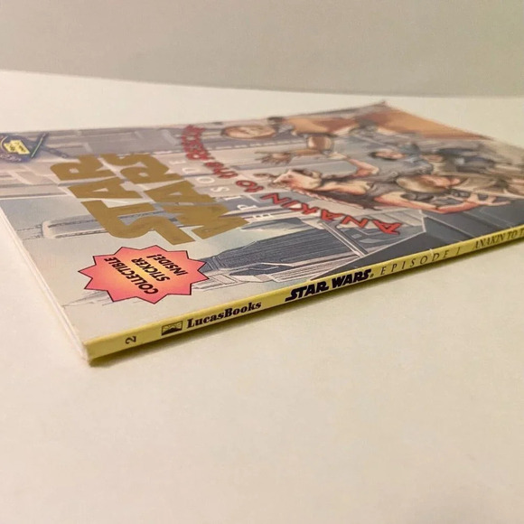 Vintage 1999 Anakin To The Rescue Star Wars Episode 1 Book with Stickers - Picture 6 of 16